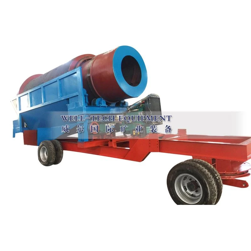 mobile trommel scrubber